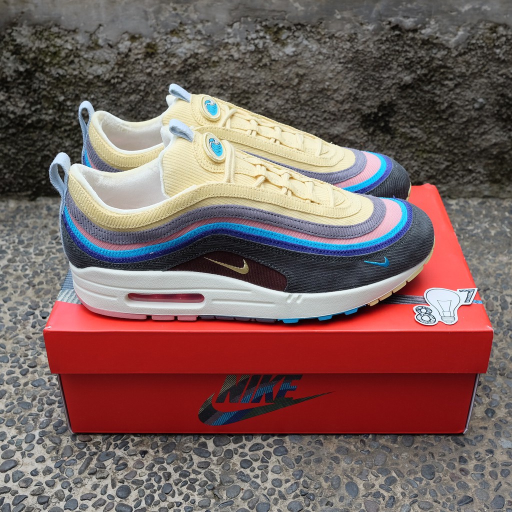 (Full phụ kiện) Giày thể thao Air Max 97 Sean Wotherspoon bảy màu da lộn