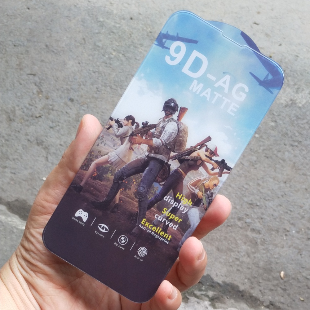 Miếng dán kính cường lực nhám  full màn hình, cảm ứng nhạy chơi game cho iPhone