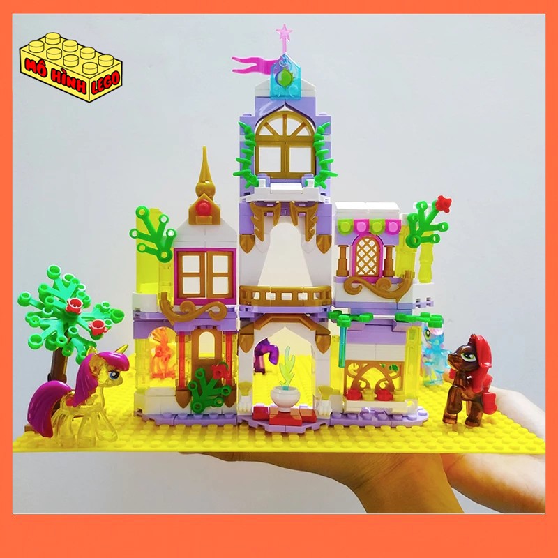 Đồ chơi xếp hình lego giá rẻ 8 trong 1 SY1449 mô hình những chú ngựa Pony bé nhỏ dễ thương chất liệu nhựa trong cho bé