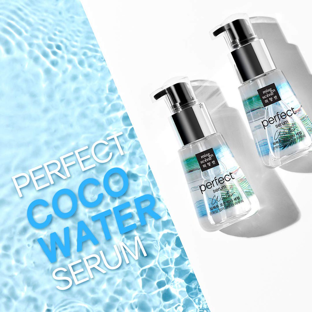 Tinh Chất Dưỡng Tóc Mềm Mại Chiết Xuất Nước Dừa Mise En Scene Perfect Serum Coconut Water Edition 80ml