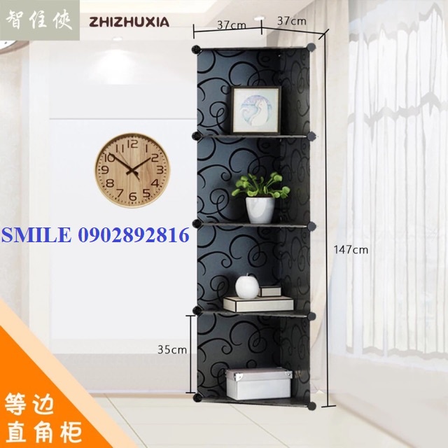 (MỚI VỀ) Kệ góc tủ nhựa lắp ghép đa năng . 35k/1 ô góc siêu đẹp SIZE 47CM