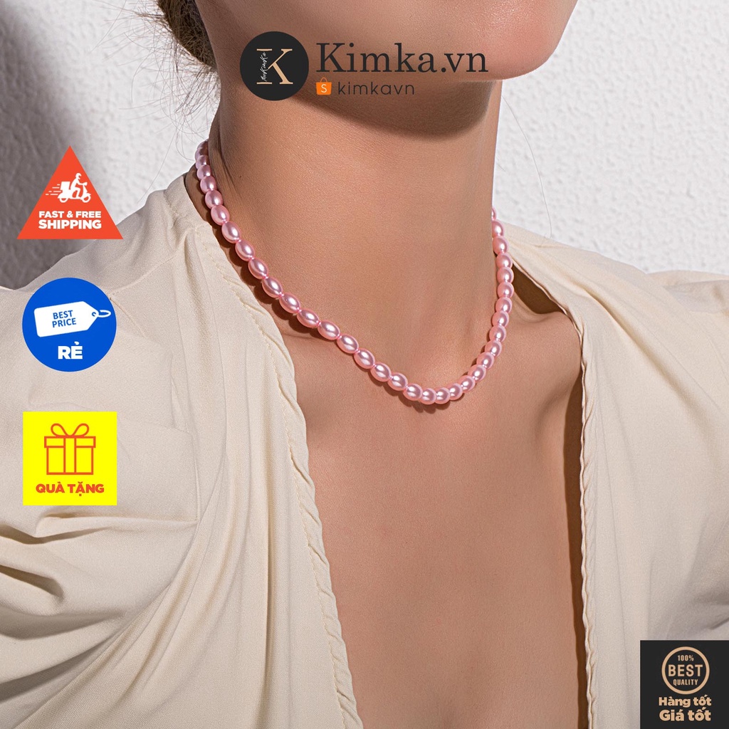(0736) Vòng Cổ Chuỗi Ngọc Năng Động Phong Cách Nổi Bật