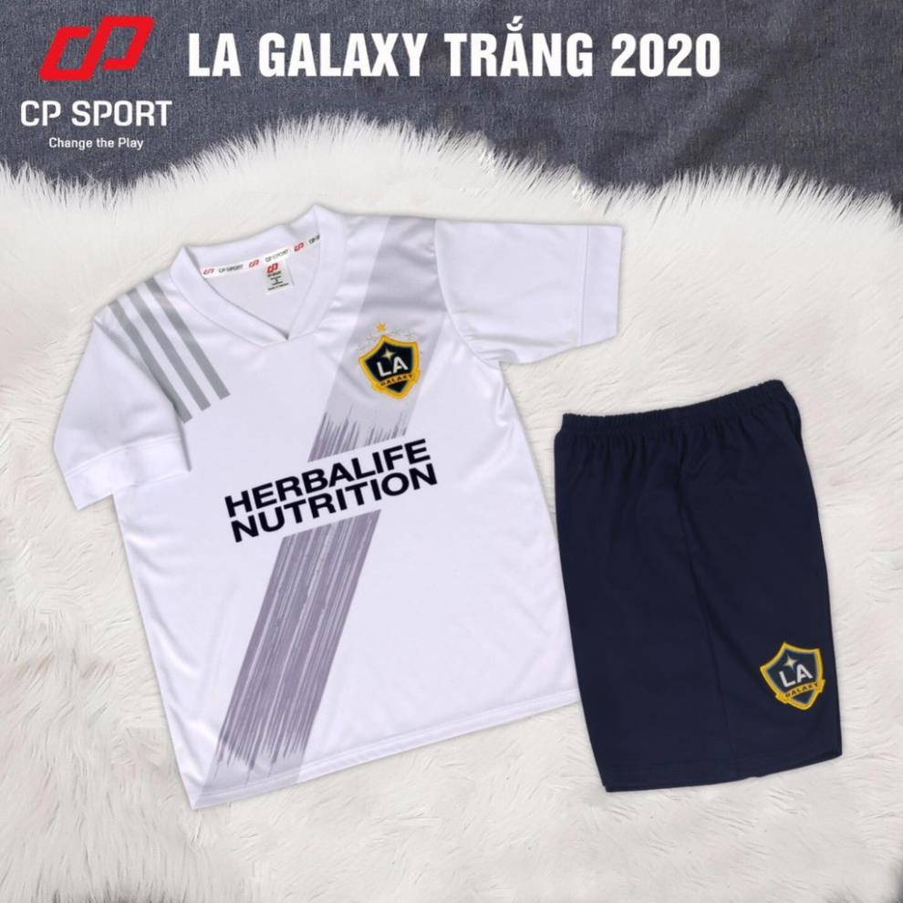 xả kho Bộ quần áo đá bóng thể thao trẻ em đội tuyển GALAXY sân nhà mùa giải 2020-2021 CHUẨN }