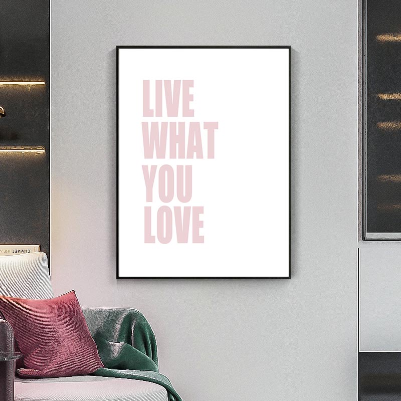 Tranh Vải Bạt Treo Tường In Chữ Truyền Cảm Hứng Phong Cách Bắc Âu Trang Trí Nhà Cửa