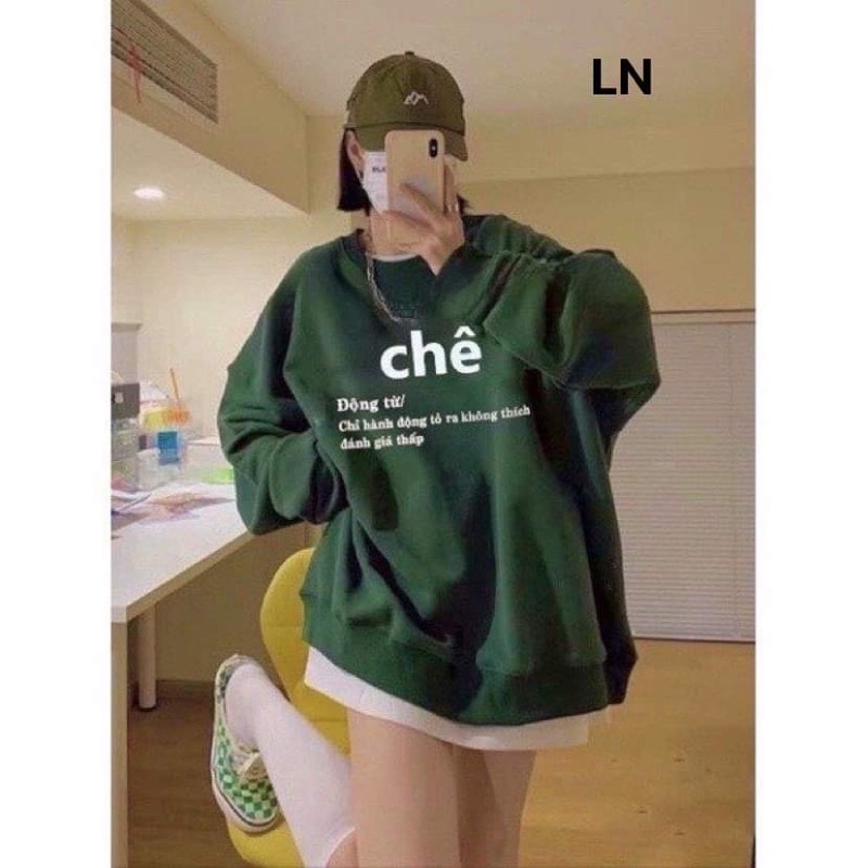 áo nỉ chữ chê