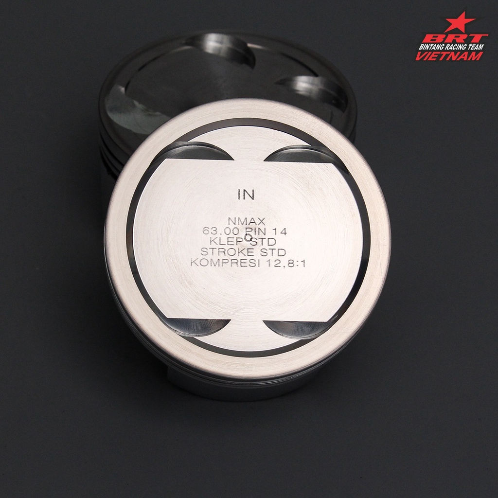 Piston BRT 63mm ắc 14 Móc mắt CNC Exciter 155-R15V3-MT15-FZ155-EX155-NVX155-XSR155-WR155