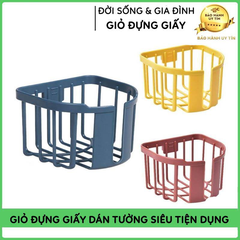 GIỎ ĐỰNG GIẤY VỆ SINH TREO TƯỜNG TIỆN DỤNG GỌN GÀNG