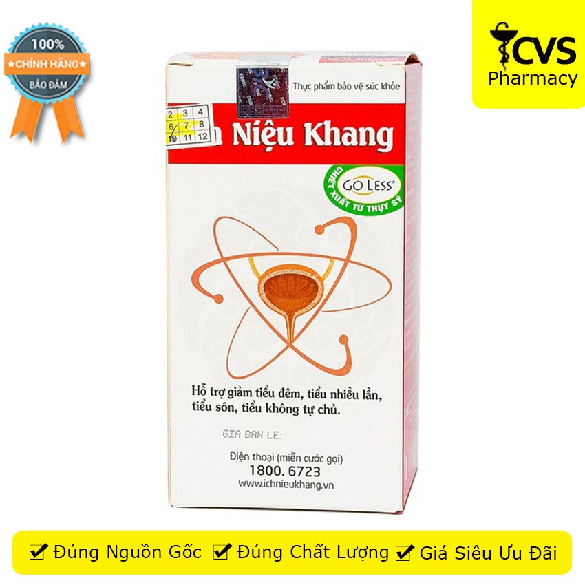 Ích Niệu Khang - Viên uống cải thiện tình trạng tiểu nhiều lần do bàng quang tăng hoặt – cvspharmacy