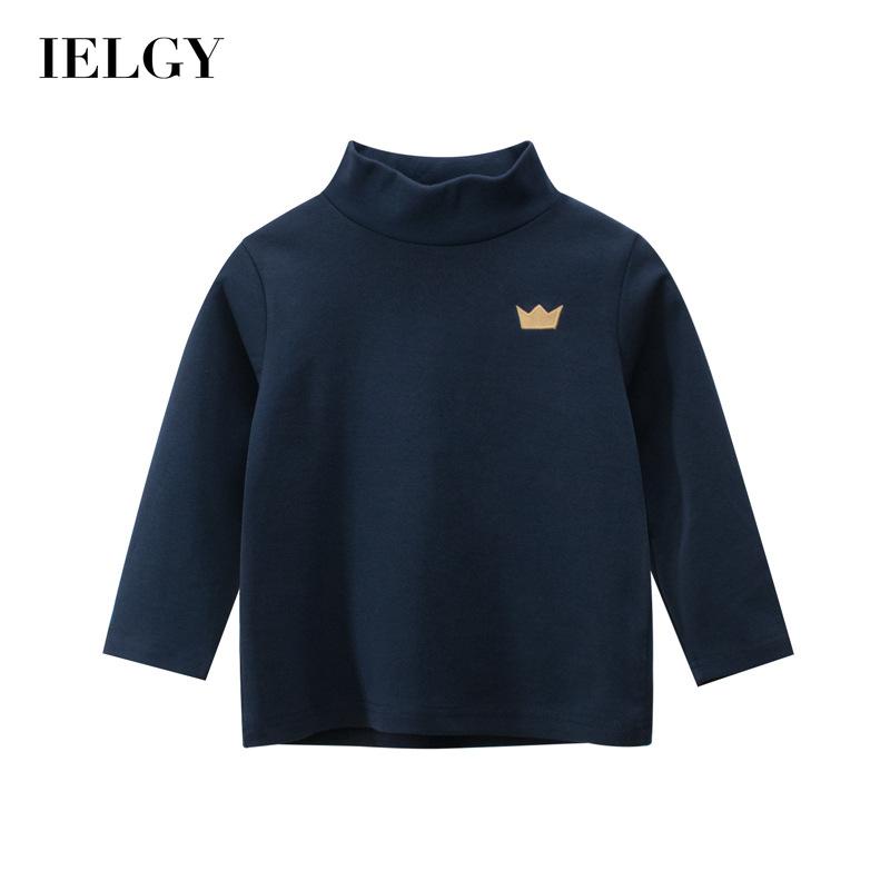 Áo thun bé trai IELGY cổ cao tay dài mặc lót thoải mái thời trang
