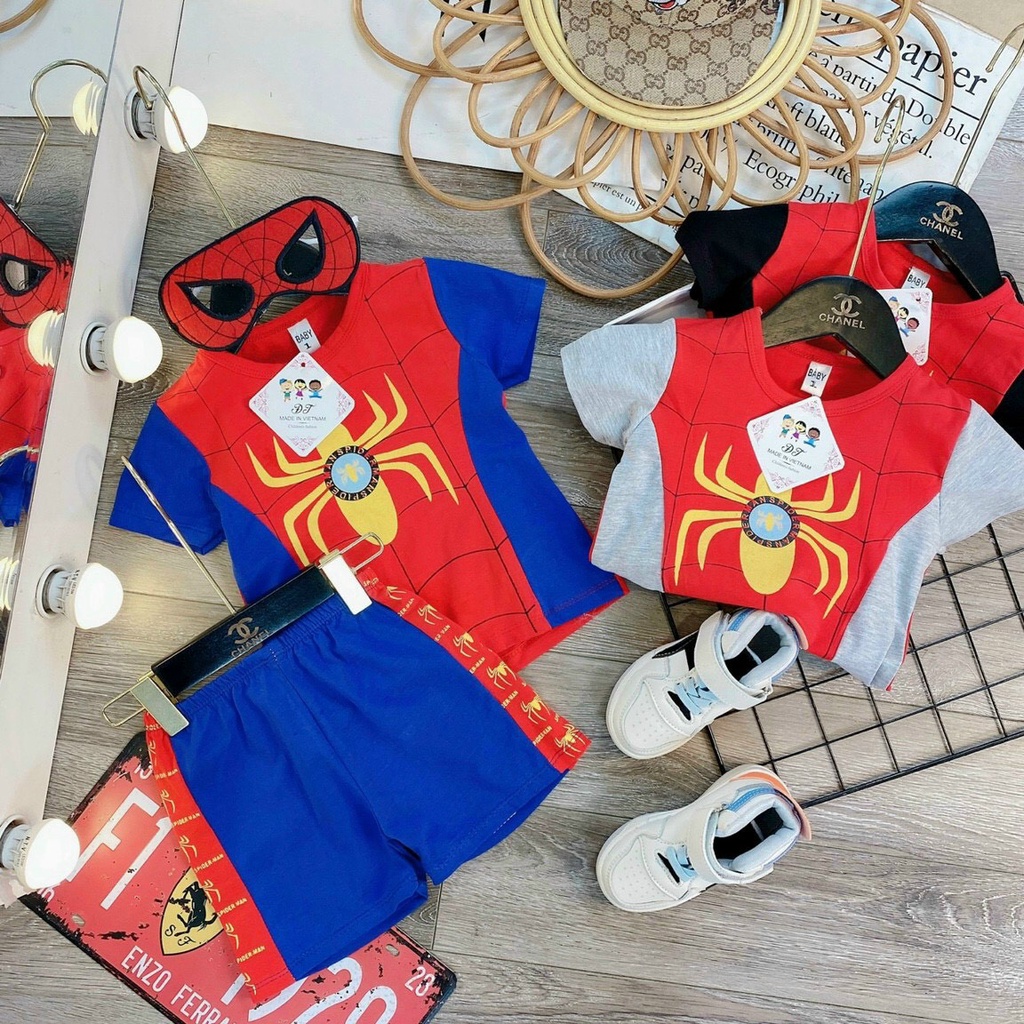 Bộ quần áo siêu nhân đáng yêu cho bé trai, chất đẹp