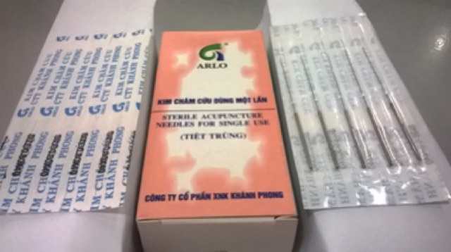✅  Kim châm cứu vô trùng dùng một lần KHÁNH PHONG HỒNG kim châm cứu tiệt trùng dạng vỉ ARLO Khánh Phong ARLO