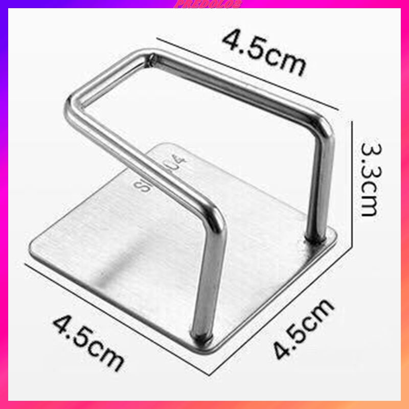 Kitchen Sponge Holder Kitchen Bathroom Sundries Organizers Brush Drainer Silver