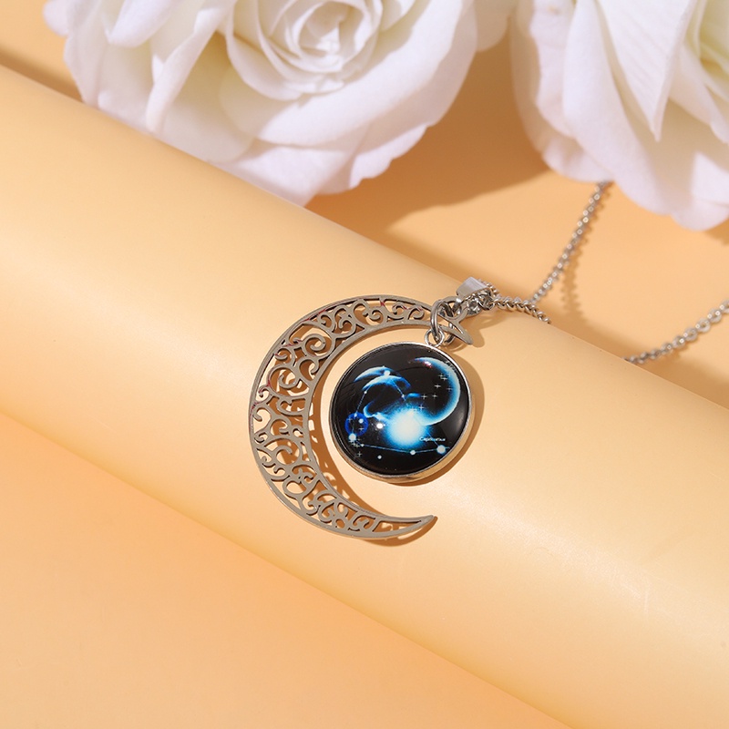 Vòng cổ Bạc Mặt Chòm Sao Thiên Văn Ung Thư Viện Thích Hợp Làm Quà Tặng Bạn Bè