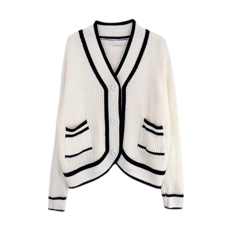 Áo Khoác cardigan Dệt Kim Dáng Rộng Phong Cách Hàn Quốc Cho Nam Giới