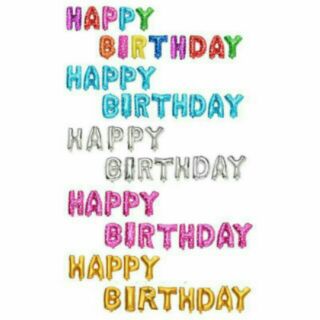 Set bóng sinh nhật dãy chữ Happy birthday