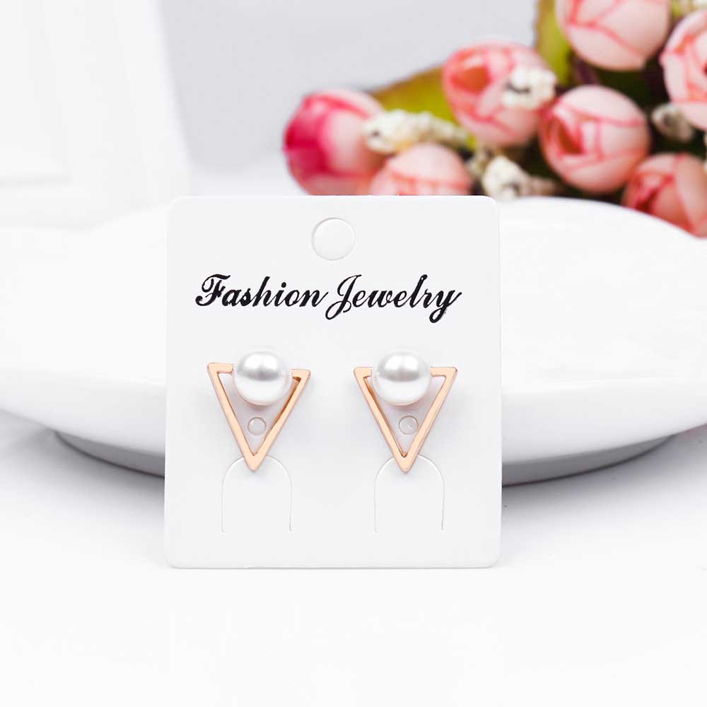 Khuyên tai kiểu dáng độc đáo đính hạt ngọc trai thời trang cho nữ