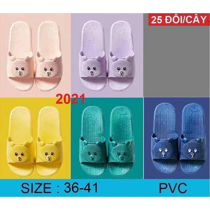 Dép đẩu gấu cuti