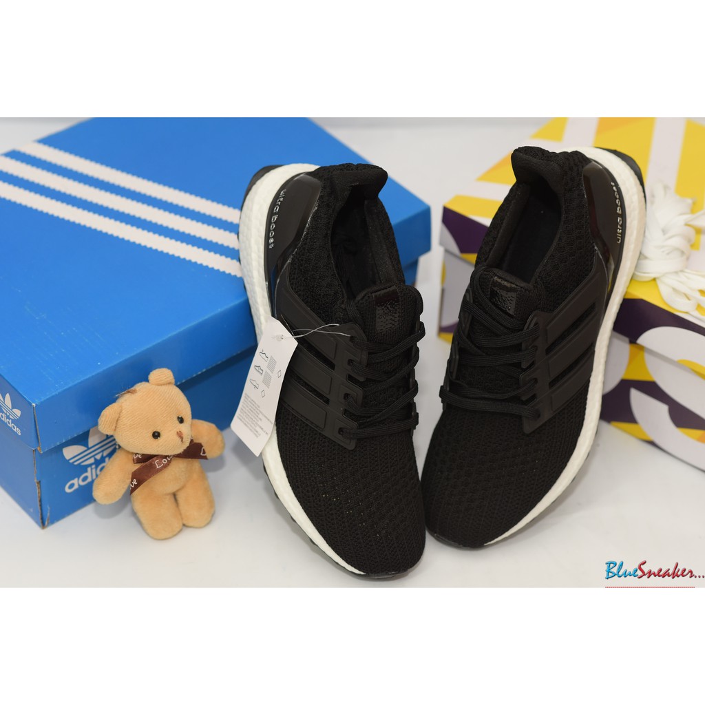 Giày Sneaker Nam Nữ Ultraboost 4.0 đen đế trắng (fullbox+freeship)