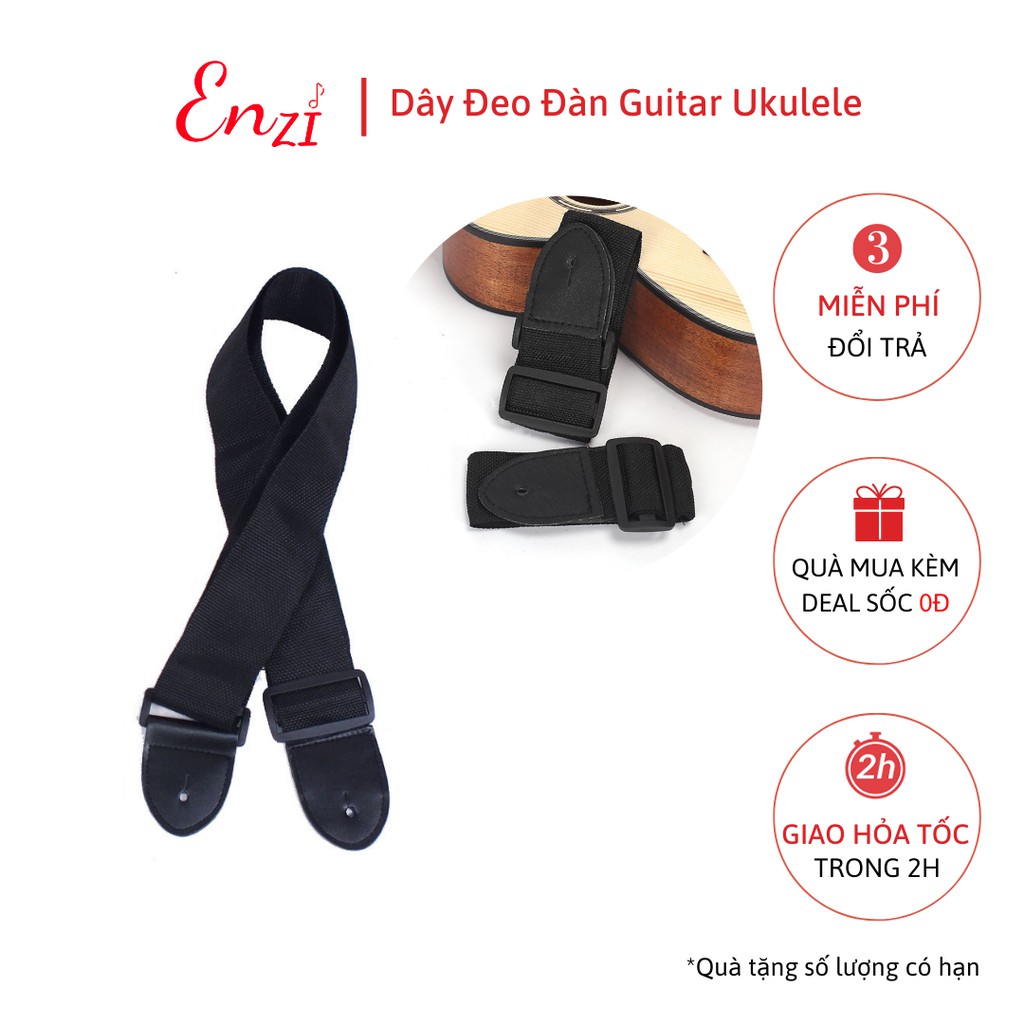 Dây đeo đàn guitar rẻ sử dụng tiện lợi mang đi chơi hát hò khi biểu diễn