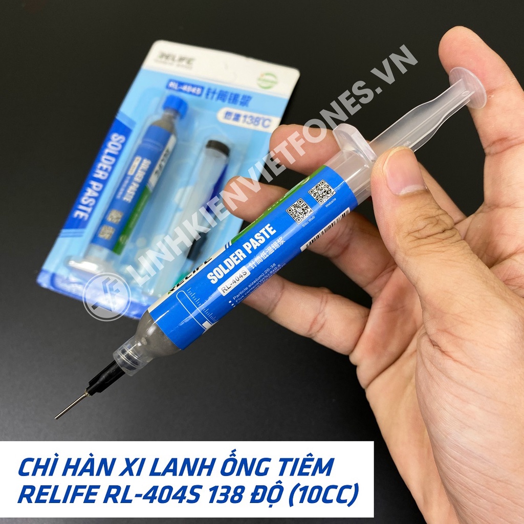 Chì bột hàn, Chì hàn xi lanh Relife, Dây hút chì Gootwick,