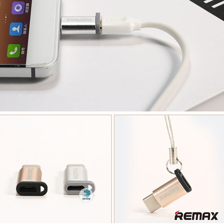 Đầu chuyển từ MicroUsb sang Type C Remax RA-USB1