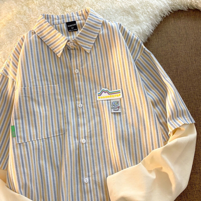 Áo sơ mi giả hai lớp phong cách hàn quốc dành cho nữ