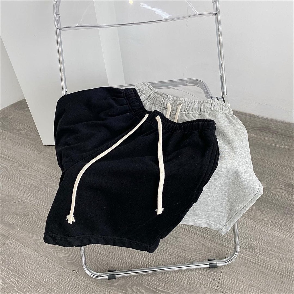 Quần basic short nỉ trơn Unisex chỉ 89k