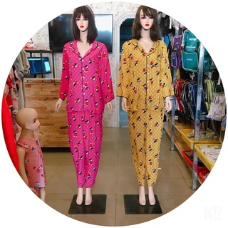Đồ bộ lanh tay dài bigsize cho mẹ bầu và sau sinh (75-95kg)