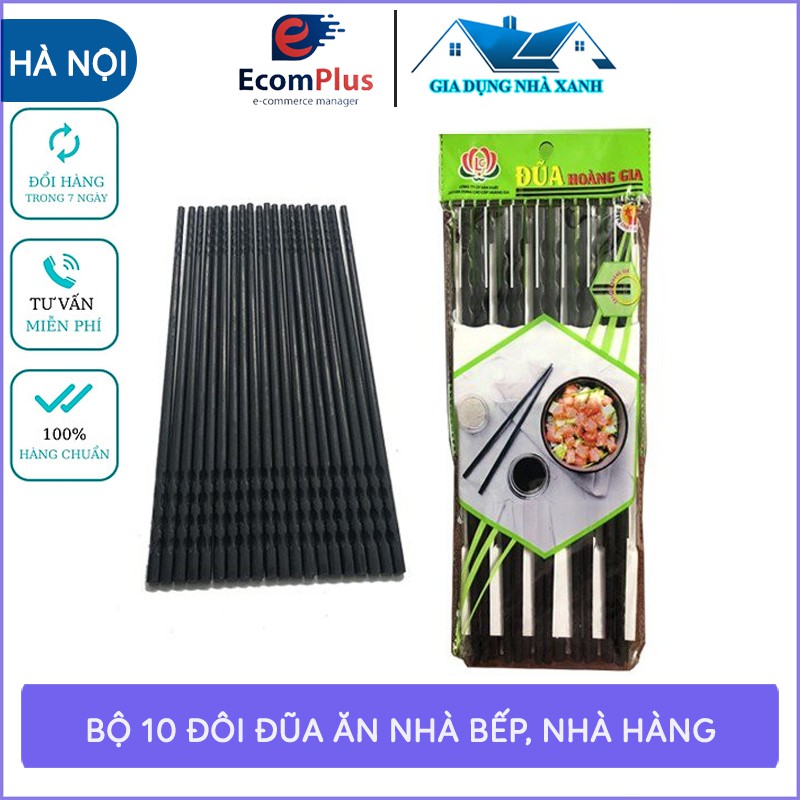 Set 10 đôi đũa ăn nhà bếp phíp hà thành, chuyên dùng cho nhà hàng quán ăn