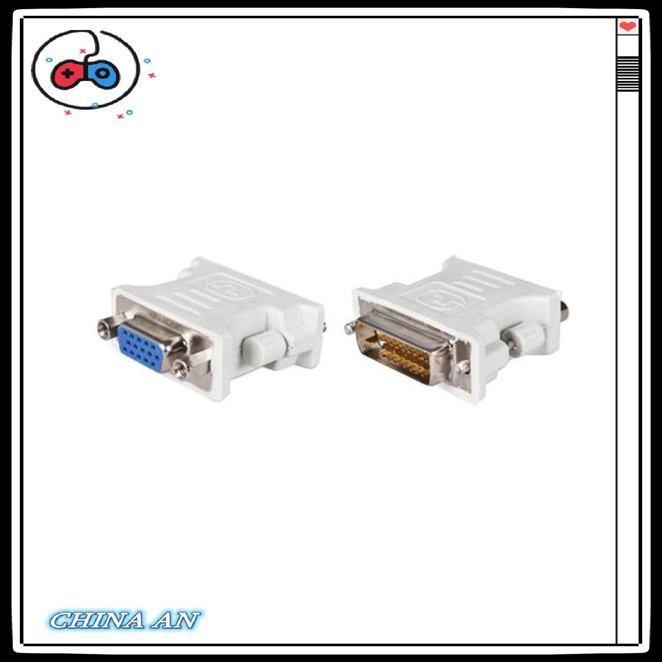 ⚡Hot sản phẩm/Adapter VGA To DVI D/24+1 Pin Male To VGA Female Socket Adapter Converter