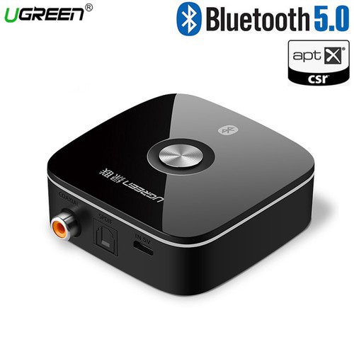 Bộ nhận Bluetooth 5.0 Cao Cấp UGREEN 40855 (Music Receiver cổng Optical+Coaxial APTX,SPDIF) CM111 Chính Hãng