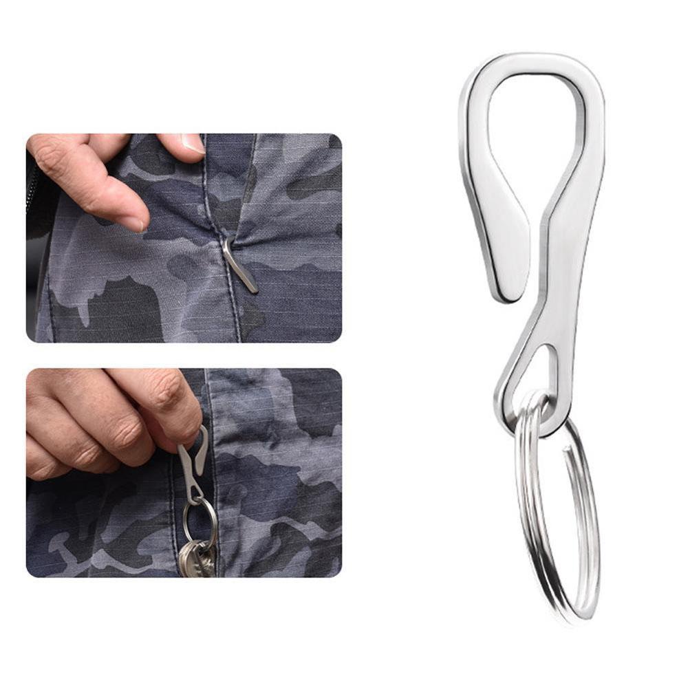 Móc Khóa Sinh Tồn Mini Bằng Thép Không Gỉ Tiện Dụng