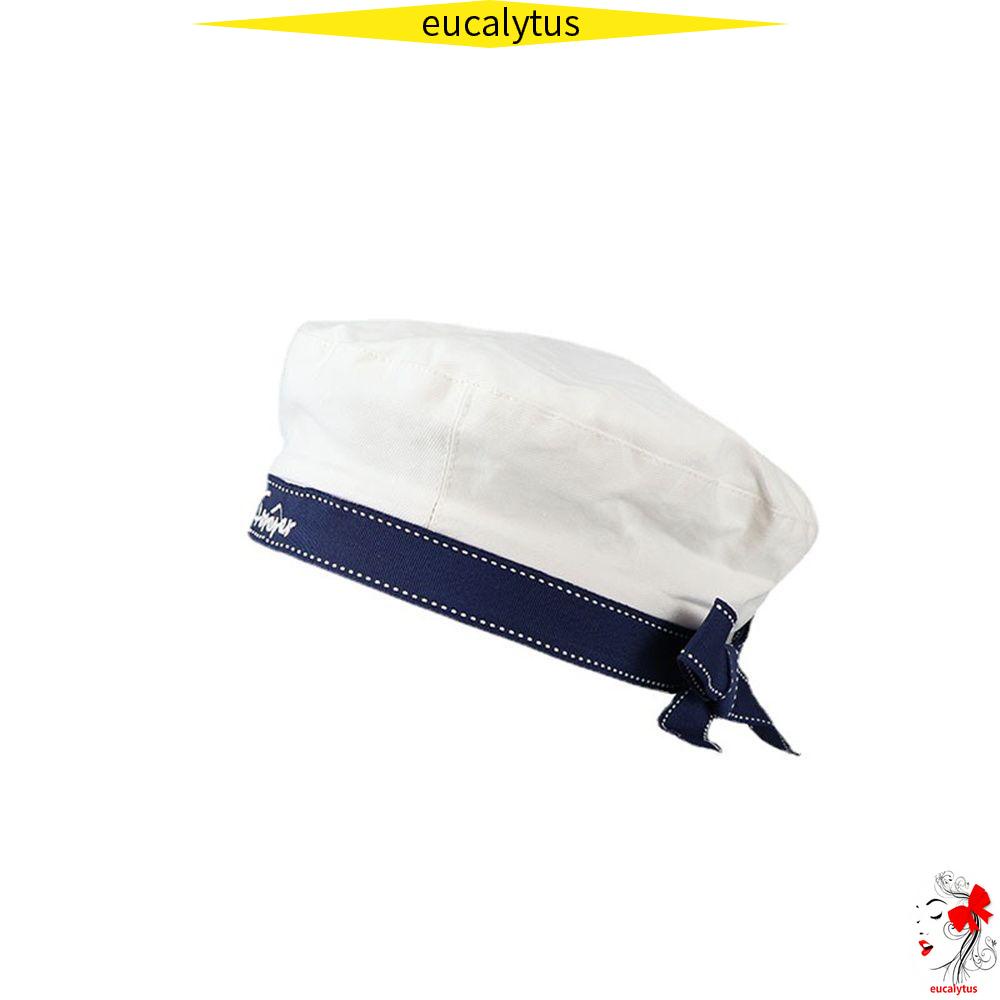 Mũ nồi beret thời trang thu đông có thể điều chỉnh kích thước màu trắng đen cho nữ
