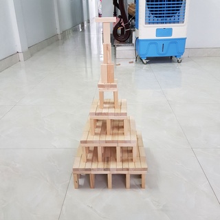 Bộ rút thanh gỗ domino 6kg bộ đồ chơi giup bé thỏa sức sáng tạo