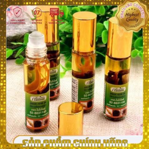 [Chính Hãng 100%] Dầu gió lăn SÂM thảo dược Green Oil Thái Lan