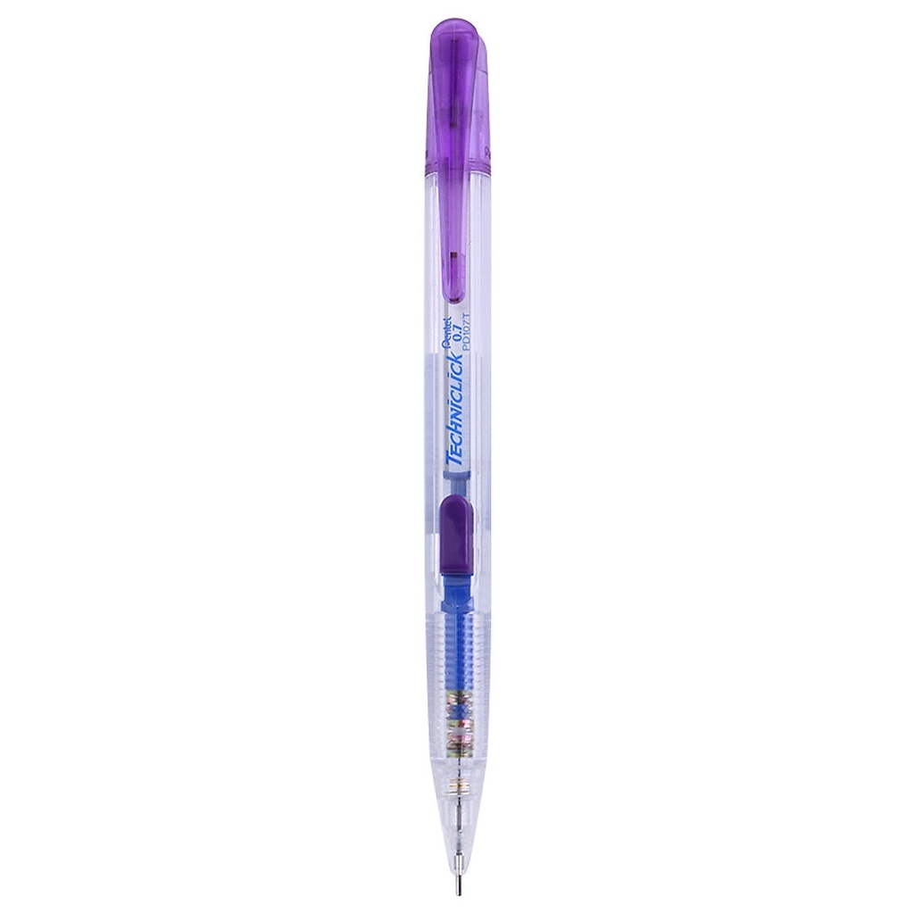 Bút Chì Kim 0.7 mm - Bấm Giữa - Pentel PD107T - Màu Tím