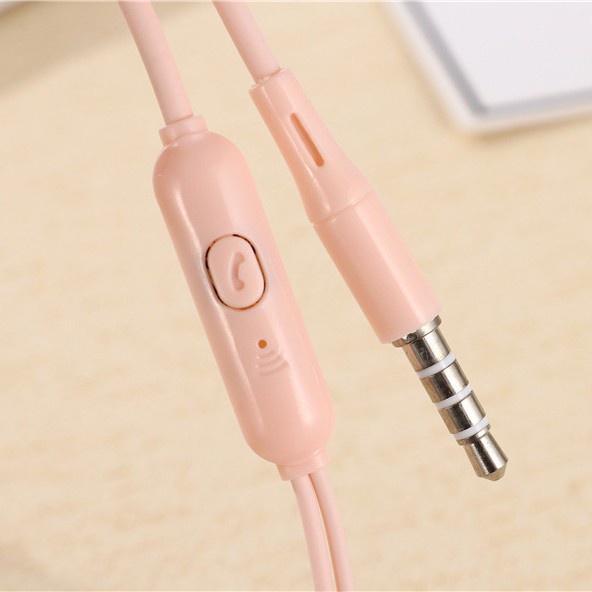 Tai Nghe Nhét Tai Jack 3.5mm Có Micro Màu Sắc Ngọt Ngào