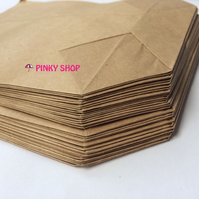 Túi giấy gói hàng, túi giấy xi măng loại dày đóng gói sản phẩm Pinky Shop mã TGGH1