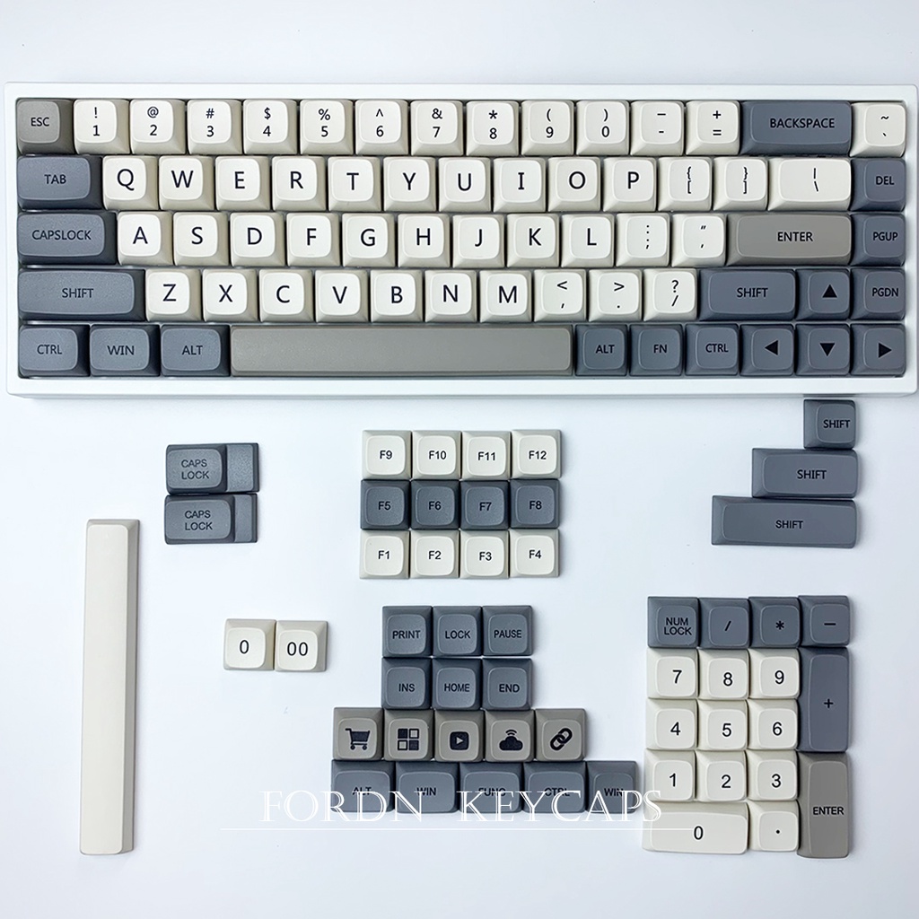 Keycap GMK Enlightenment Ball chất liệu PBT profile XDA 127 nút công nghệ in Dyesub dành cho bàn phím cơ