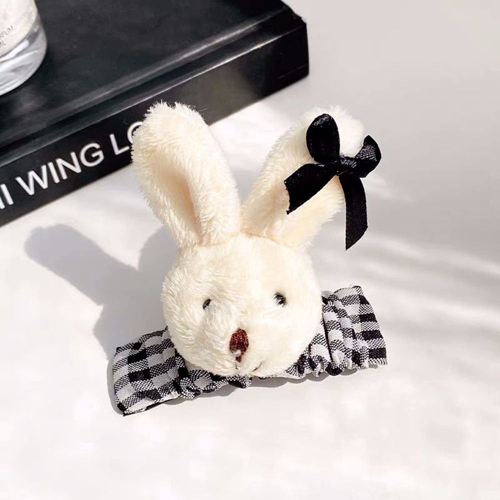 Dây Cột Tóc Vải Bông Co Giãn Hình Gấu / Thỏ Hoạt Hình Phong Cách Hàn Quốc Cổ Điển Có Thể Điều Chỉnh Cho Nữ