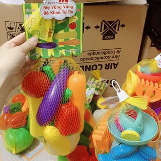 bộ đồ chơi lưới rau củ cho bé