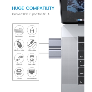 Bộ Chuyển Đổi JSAUX Usb Type C Sang Usb A 3.0 (2 Đầu Chuyển Đổi)