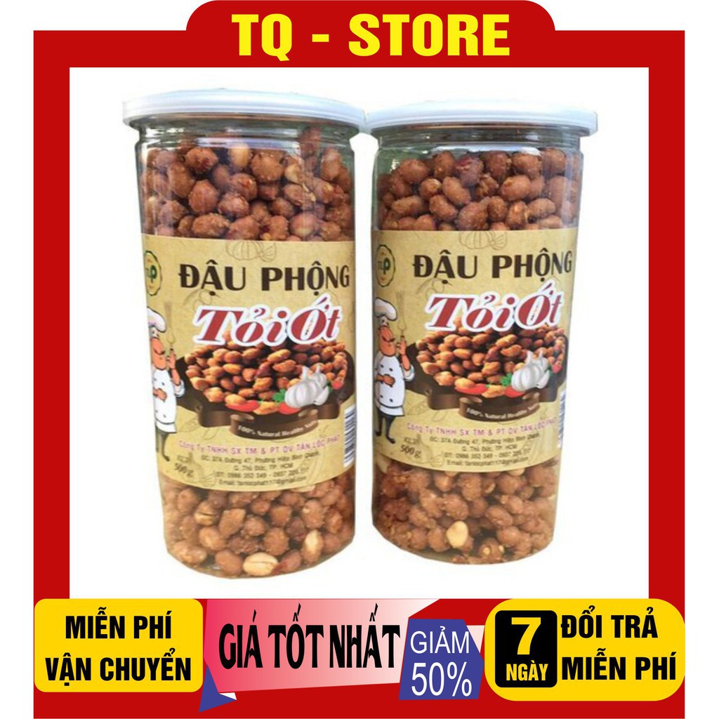 Bán Sỉ Hủ 500G Đậu Phộng Rang Tỏi Ớt Siêu Ngon