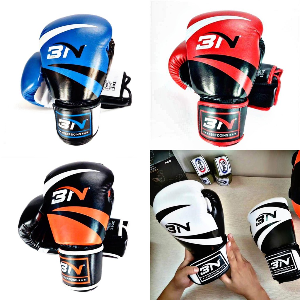 Combo Găng Tay Đấm Bốc Boxing BN + Đích Đấm Đá Cầm Đỡ Bàn Tay Tập Võ BN Chính Hãng - Bảo hành 12 tháng