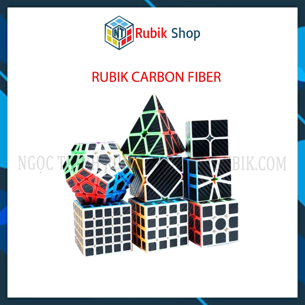Rubik Carbon MoYu MeiLong 2×2 3×3 4×4 5×5 Pyraminx Megaminx Skewb Square-1 Tam giác 12 mặt
