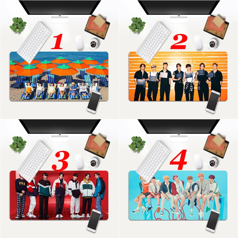 Tấm Lót Chuột Và Bàn Phím Máy Tính In Hình Nhóm Nhạc bts Hàn Quốc