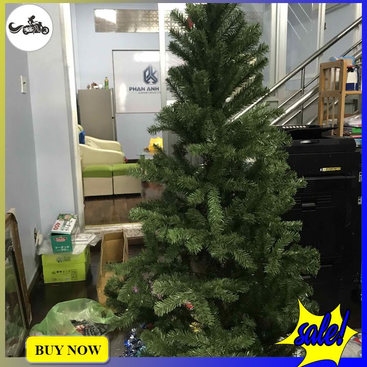 Cây thông noel 1m8 tặng kèm 4 dây kim tuyến và 1 ngôi sao