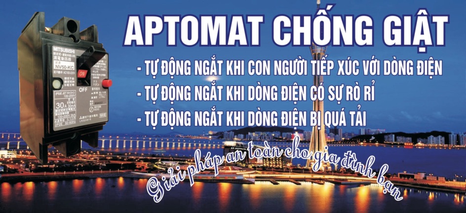 Aptomat chống giật 30A Panasonic Japan dòng rò 15mA