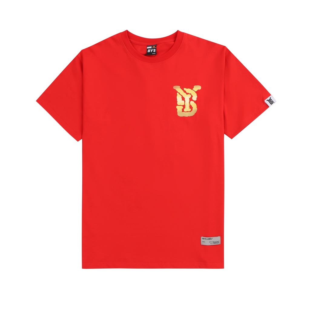Áo Thun PoLo _ Nam Nữ _ BYS - Be YourSelf _ T-Shirt Tứ Linh Red _ Màu Đỏ