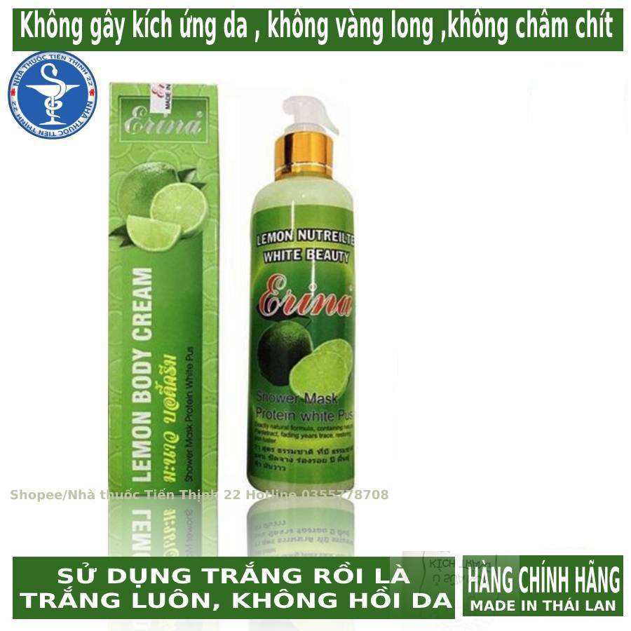 Sữa tắm chanh LEMON BODY CREAM Vip ENINA